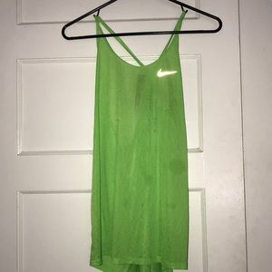 Nike mesh tank reflective logo